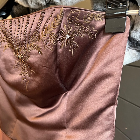 Bella Formals - Chocolate Brown Formal Dress - Size 6 - Picture 7 of 10